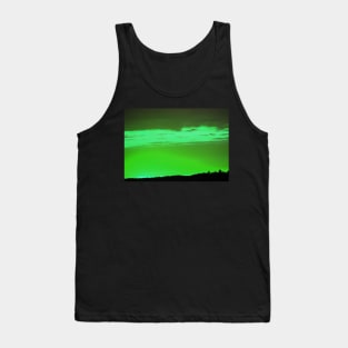 Green Sky -Available As Art Prints-Mugs,Cases,Duvets,T Shirts,Stickers,etc Tank Top